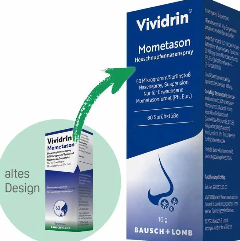 Online Vividrin ® Mometason Heuschnupfennasenspray bei starken allergischen Beschwerden, 10 g