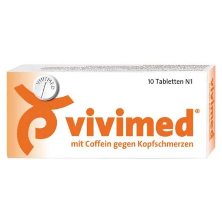 Sale Vivimed ® mit Coffein gegen Kopfschmerzen, Schmerztabletten mit Paracetamol, 10 St