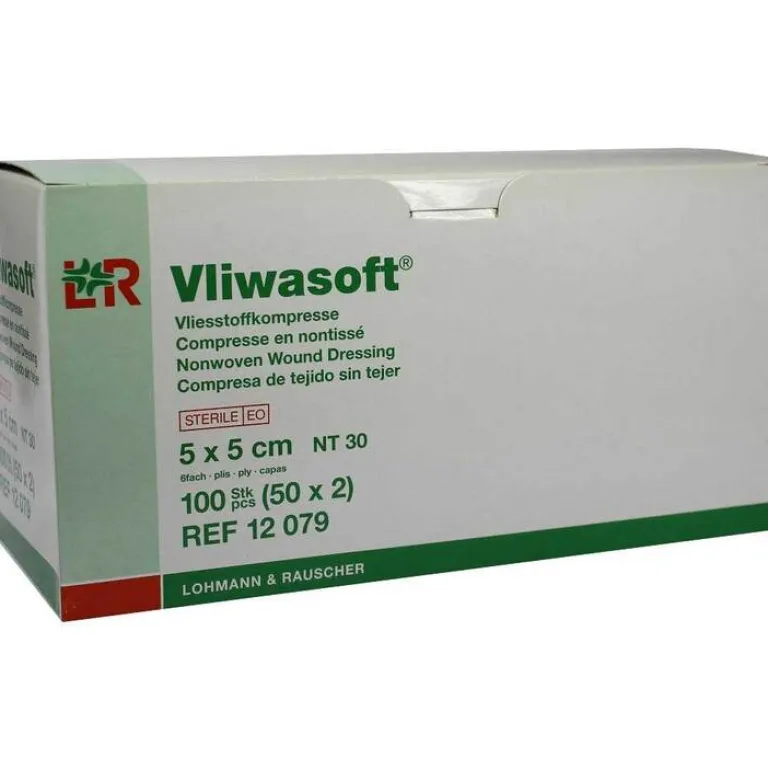 Best Vliwasoft Vlieskompressen 5x5cm 6-lagig steril, 50X2 St