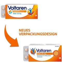 Sale Voltaren Dolo 25mg Tabletten, Schmerztabletten gegen Rückenschmerzen, 20 St