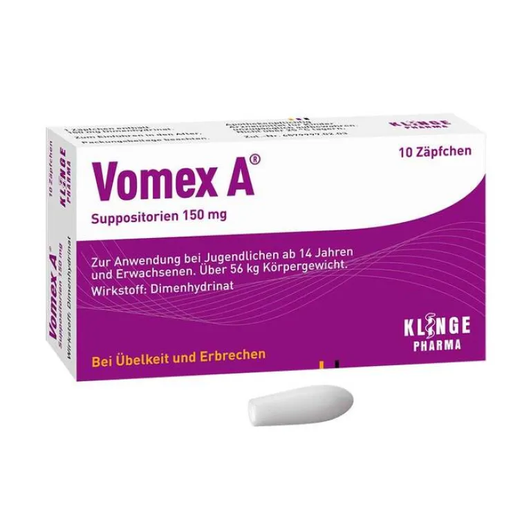 Hot Vomex A ® Suppositorien 150 mg , 10 St