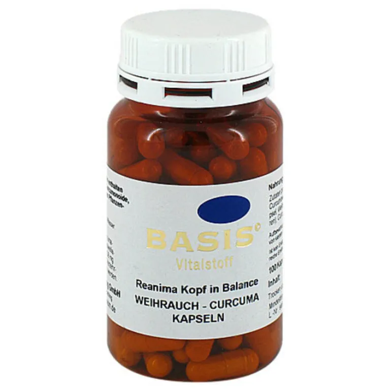 Basis Vitalstoff Weihrauch Curcuma Kapseln, 100 St