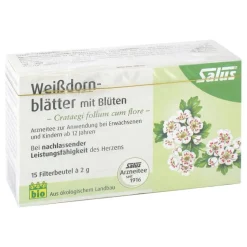 Hot Weissdornblätter mit Blüten Arzneitee bio , 15 St Bio Tee