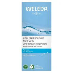 New Weleda Erfrischende 2in1 Reinigung Milch, 100 ml