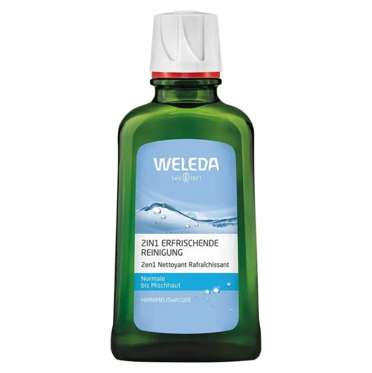 New Weleda Erfrischende 2in1 Reinigung Milch, 100 ml