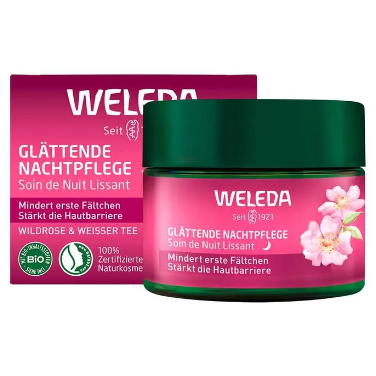 New glättende Nachtpflege Wildrose & weißer Tee, 40 ml Nachtpflege|Gesichtspflege