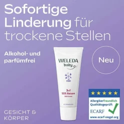 Weleda 3in1 SOS Balsam weiße Malve, 10 ml