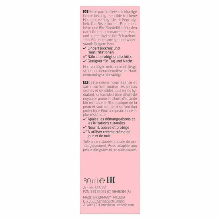 Clearance Weleda Sensitiv Feuchtigkeitscreme Mandel, 30 ml