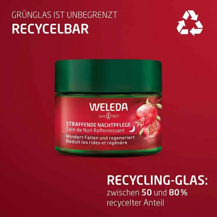 Weleda straffende Nachtpflege Granatapfel & Maca, 40 ml