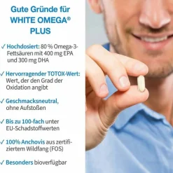 White Omega Original Omega-3-Fettsäuren Weichkapseln , 90 St