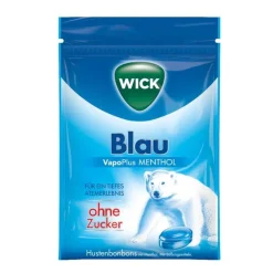 New BLAU Menthol Bonbons ohne Zucker Beutel, 72 g Bonbons