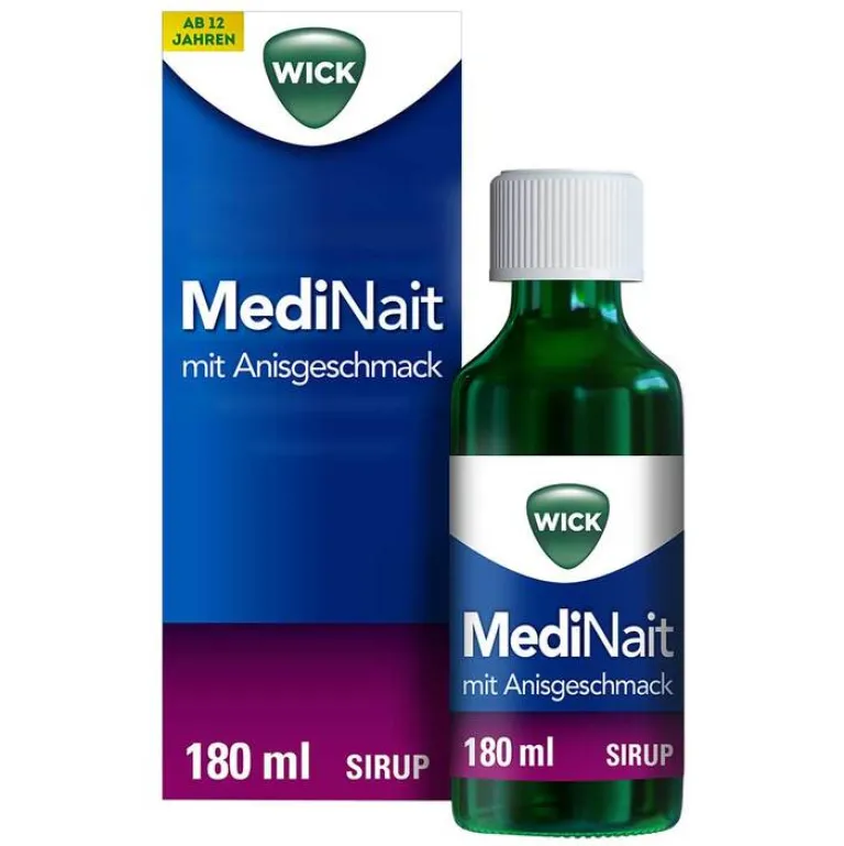 Best Wick MediNait mit Anisgeschmack Sirup, 180 ml