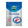 WICK Tripleaction Menthol & Cassis Bonbons ohne Zucker, 72 g