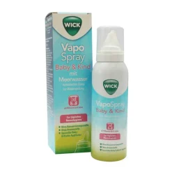 Hot Vapospray zur Nasenspülung für Kinder, 100 ml Meerwasser Nasenspray|Schnupfen & Nasennebenhöhlen