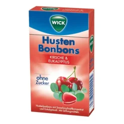 Clearance Wick Wildkirsche & Eukalyptus Bonbons ohne Zucker Clickb, 46 g