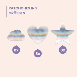 Best Wild Stripes Anti-Pickel Patches Holo Clear, 24 St