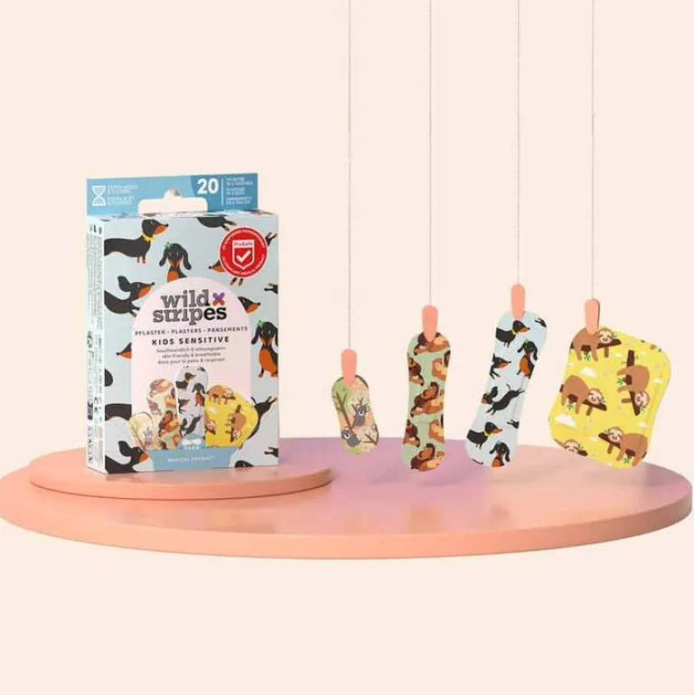 Best Wild Stripes Kids sensitiv Animal Fun Pflaster, 20 St