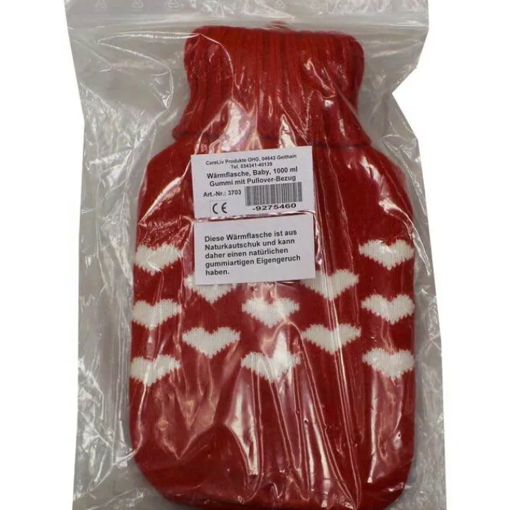 Wärmflasche Baby 1 l mit Rollkragenpullover Bezug, 1 St