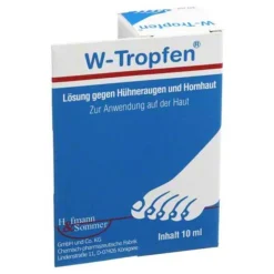 W-Tropfen Lösung gegen Hühneraugen + Hornhaut, 10 ml Hornhaut|Hühnerauge Entfernen