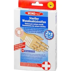 Discount Wundnahtstreifen 6,4x102 mm, 2X5 St Wundpflaster