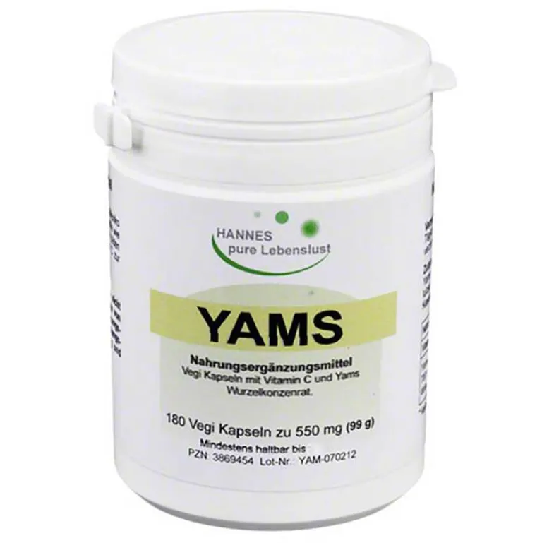 New Hannes pure Lebenslust Yams Wurzel Kapseln, 180 St