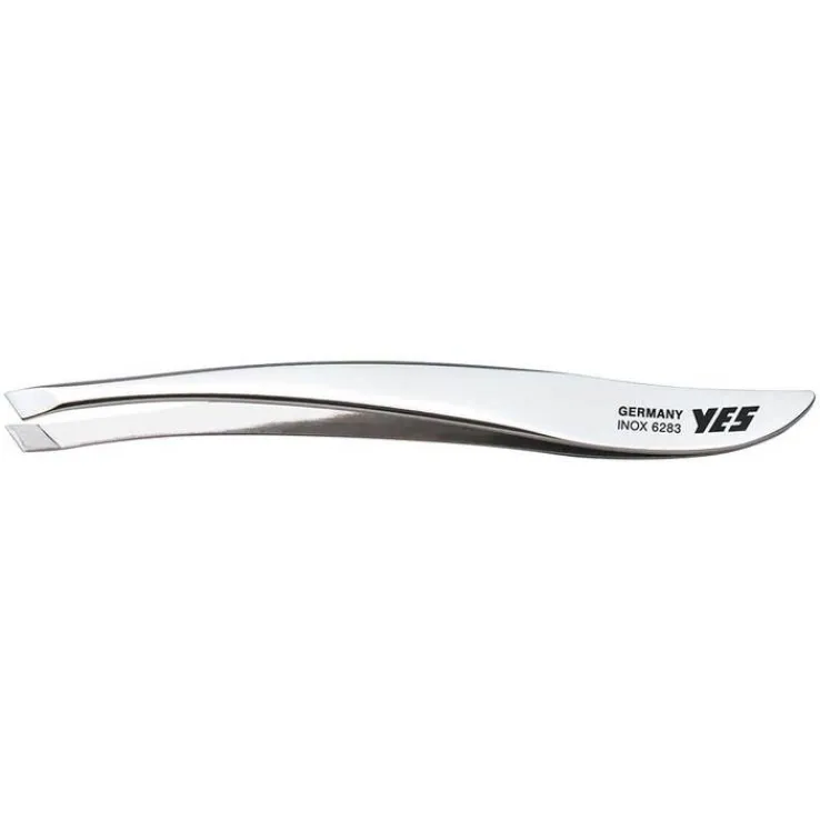 Yes Pinzette 9 cm schräg rostfrei Fash.Zetty silber gl, 1 St