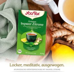 Yogi Tea Grüntee Ingwer Zitrone Bio, 17X1.8 g