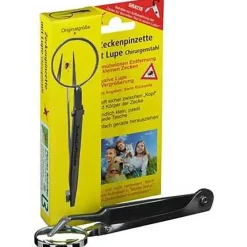Sale Pharma Brutscher Zeckenpinzette Chirurgenstahl mit Lupe, 1 St