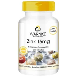 New Zink 15 mg Tabletten, 250 St Zink