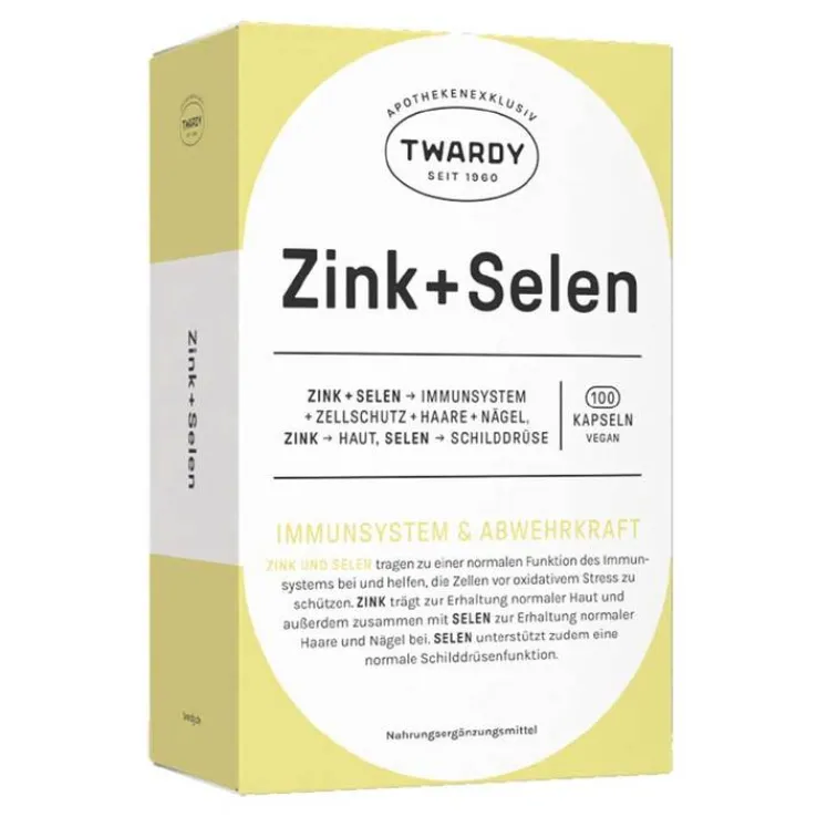 Zink + Selen Kapseln vegan, 100 St