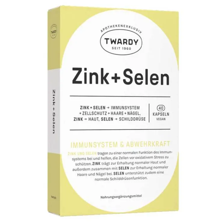 Zink + Selen Kapseln vegan, 40 St
