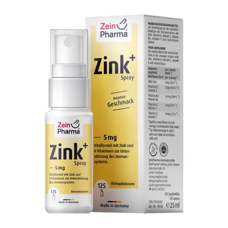 Zink + Spray 5 mg, 25 ml