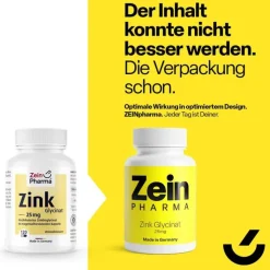 Zink Chelat 25 mg in magensaftresistent veg.Kapseln , 120 St
