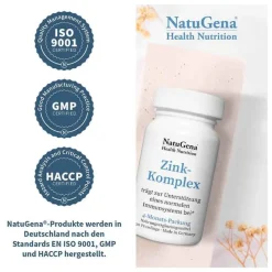 New Natugena Zink-Komplex Presslinge, 40 g