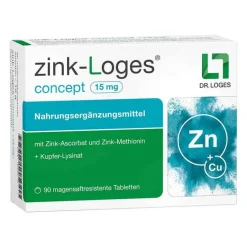 Sale Zink-Loges concept 15 mg magensaftresistent Tabletten, 90 St Zink