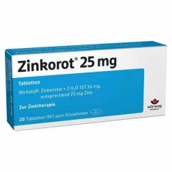 Clearance Zinkorot ® 25 mg hochdosierte Zink Tabletten, 20 St
